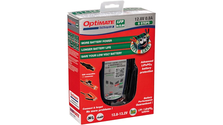 Tecmate Batterieladegerät Optimate Lithium 4S 0.8A 12 Volt