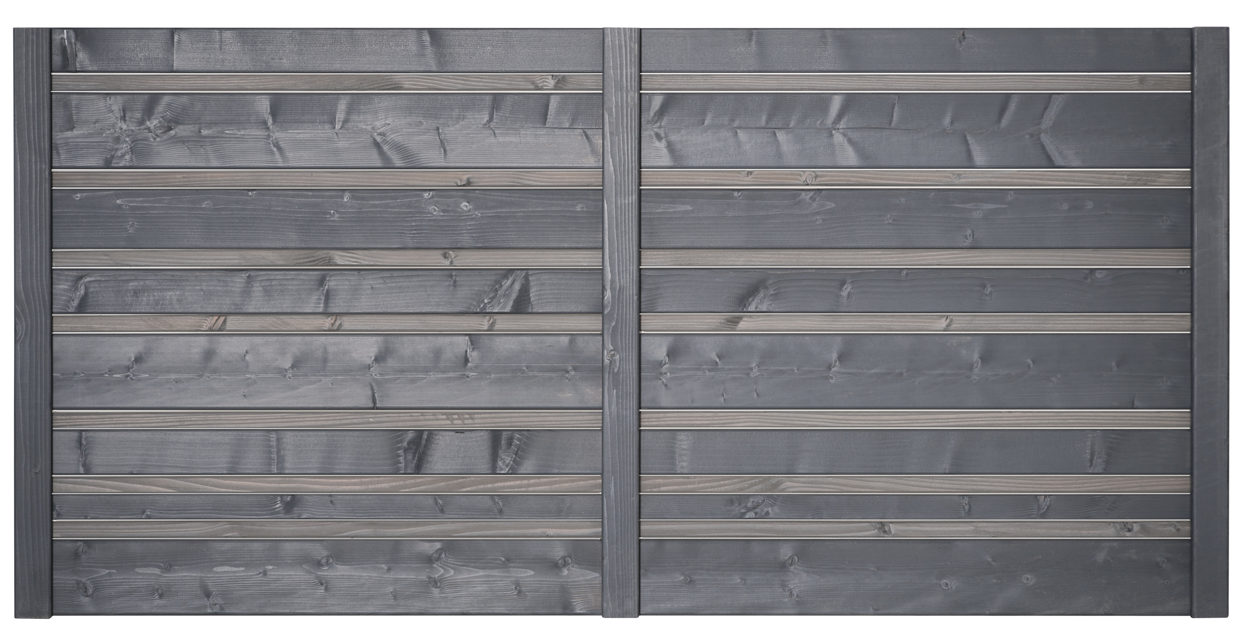 BM Serie TYP 223 Zaunfeld, 180 x 90cm, Fichte Basaltgrau/Hellgrau