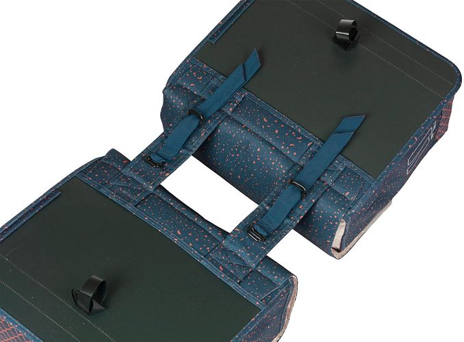 Basil Doppeltasche Flair blau