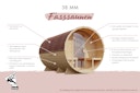 Vorschaubild Karibu Saunahaus Fasssauna Quadro 3 - 38 mm inkl. gratis Sauna-Zubehörset im Wert von 234,94 €