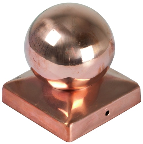 T&J Pfostenabdeckung aus Metall 9 x 9 cm Kugel