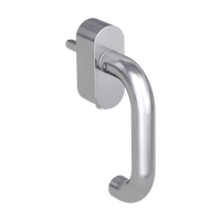 Griffwerk Fenstergriff VAYA 183 ALESSIA Edelstahl matt R 7x40