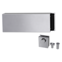 Vorschaubild Griffwerk PURISTO 1.0 -Edelstahl matt -Ganzglas- türbeschlagset -3-teiliger Bandsatz -ohne Griff mit Türschnäpper/Feststellset -Gegenkasten