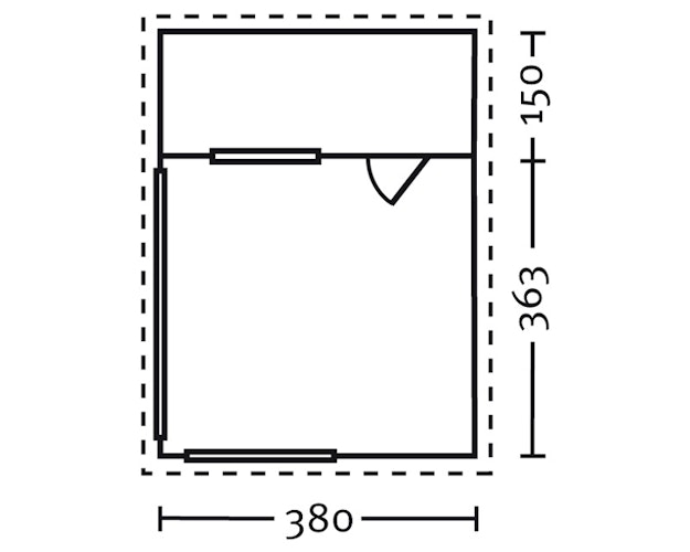 Skan Holz 28 mm Gartenhaus Terrassenhaus 28 / Alicante