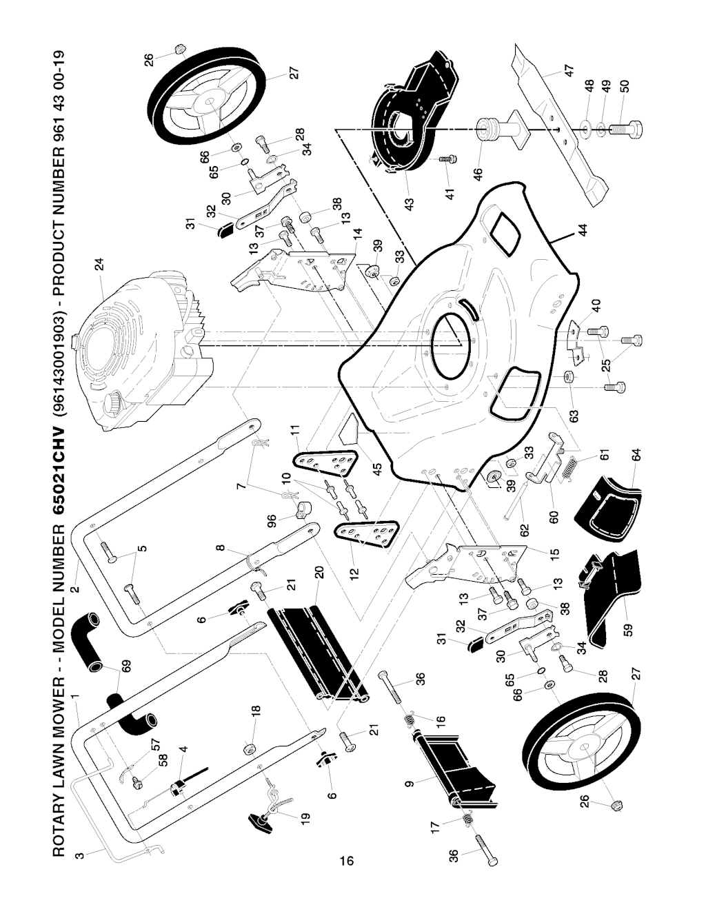 Explosionszeichnung Ersatzteile