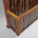 Vorschaubild BambusBASIS Hochbeet mit Sichtschutz Profile Corten