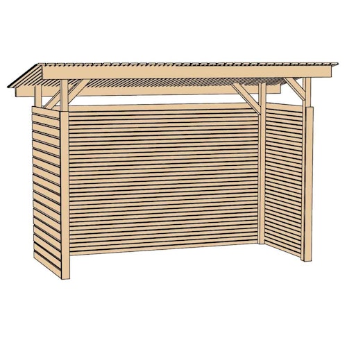 Weka Brennholzlager 663 B kesseldruckimprägniert 19 mm