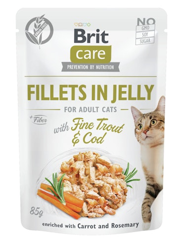 Brit Care Fillets in Jelly 85 Gramm Katzennassfutter