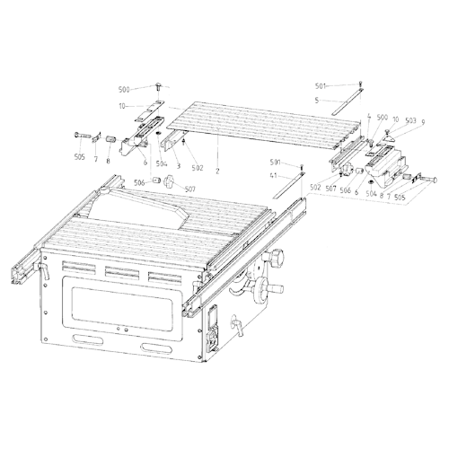 Metabo Tischverbreiterung PK/PKF 255 PLUS