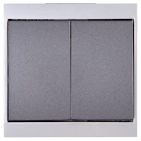 Kopp Serienschalter MALTA silber/anthrazit