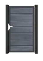 GroJa Solid Grande Premium Tor 1-flügelig Sondermaß mit Anthrazitrahmen