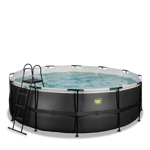 Exit runder Rahmenpool mit Kartuschenfilteranlage (Höhe 122 cm)