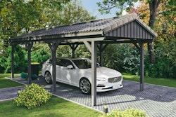 Skan Holz Fichtelberg - Satteldach Einzelcarport Breite 317 cm