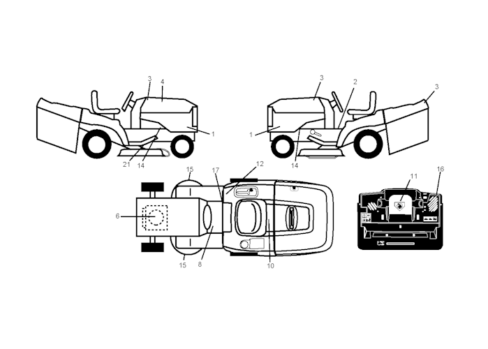 Husqvarna Gartentraktoren 96061017907 CT151