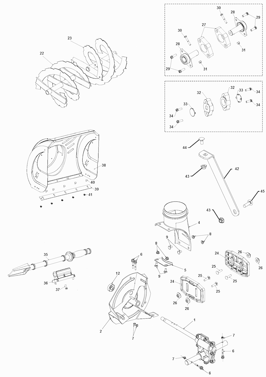 Explosionszeichnung Ersatzteile