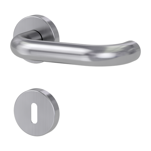Griffwerk Türgriff ALESSIA K3 Klippgarnitur- Edelstahl matt