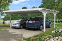 Vorschaubild Skan Holz Odenwald - Design Doppel Carport aus Leimholz Breite 640 cm