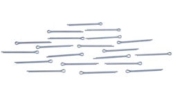 Dresselhaus Splint 2, 5 x 40 mm, Abgabe nur in Packung zu 20 Stück, Preis per Packung, Splint Stahl