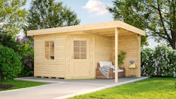 Weka Designhaus 213 A 28 mm inkl. 150 cm Anbau