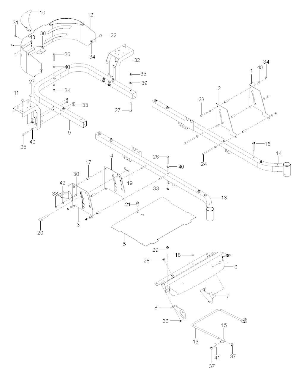 Explosionszeichnung Ersatzteile
