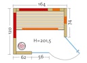 Vorschaubild Infraworld Infrarotkabine TrioSol Prima 1 inkl. VITALcorner inkl. 5-teiligem gratis Zubehörset