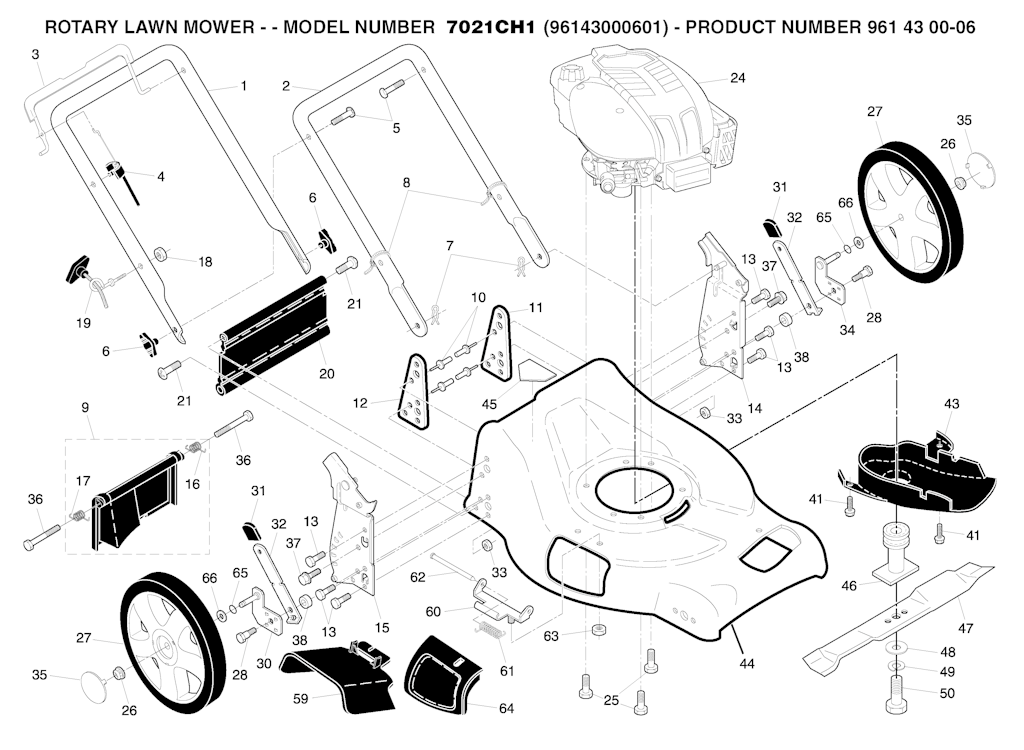Explosionszeichnung Ersatzteile