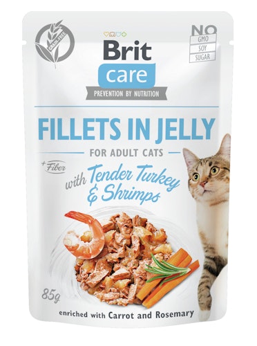 Brit Care Fillets in Jelly 85 Gramm Katzennassfutter