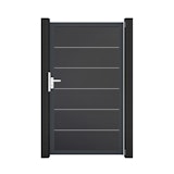 GroJa BasicLine Premium Einzeltor Rahmen Aluminium Anthrazitgrau 1000 x 1800 mmZubehörbild