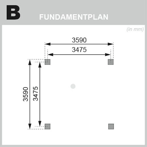 Karibu Pavillon Carport Kirn 1/2/3 - KDI