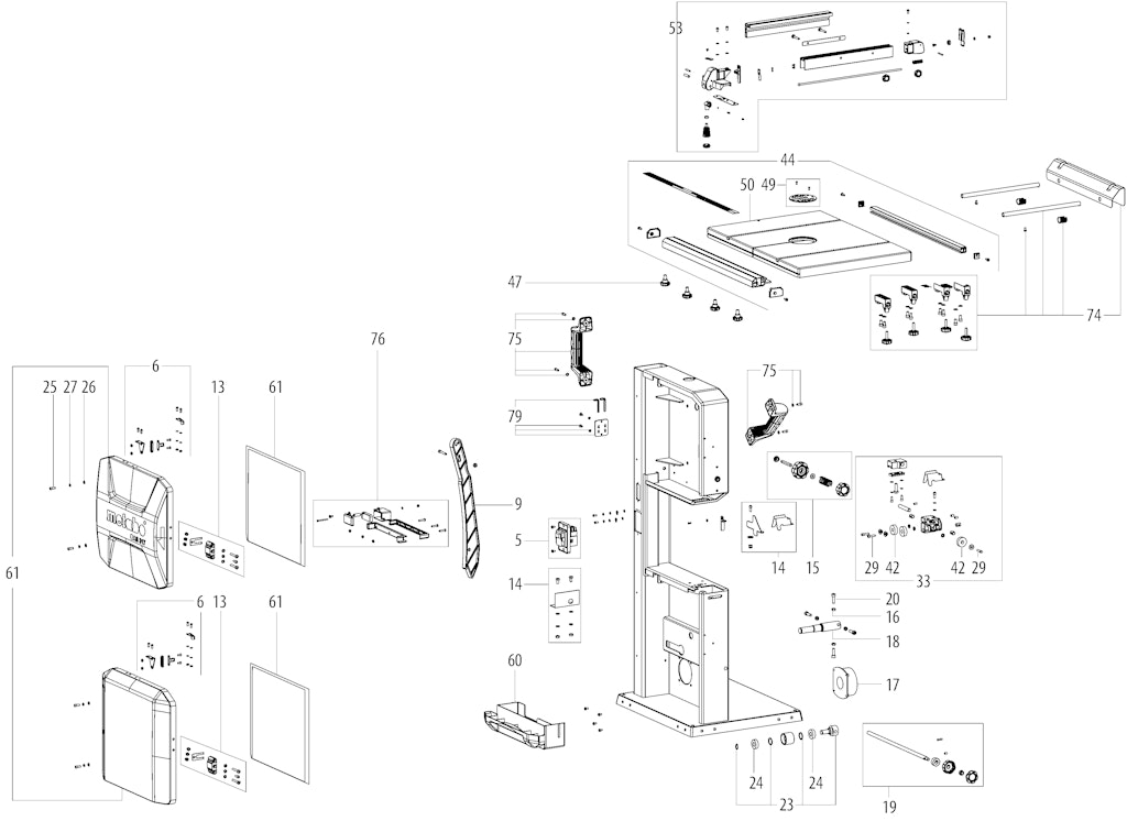 Explosionszeichnung Ersatzteile