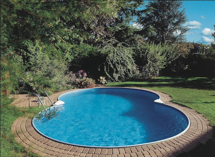 Summer Fun Stahlwandpool Set Exklusiv CANNES Achtform 625 x 360 x 150 cm