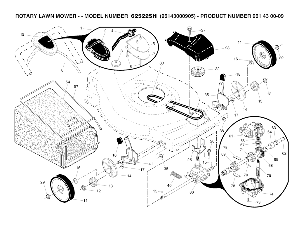 Explosionszeichnung Ersatzteile
