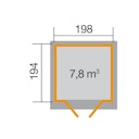 Vorschaubild Weka Gartenhaus 325 - 19 mm