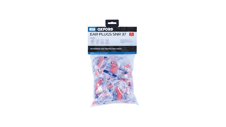 Oxford Gehörschutzstöpsel SNR 37 dB, Beutel mit je 50 Paar, Gehörschutz "Ear Plugs" Universalgröße