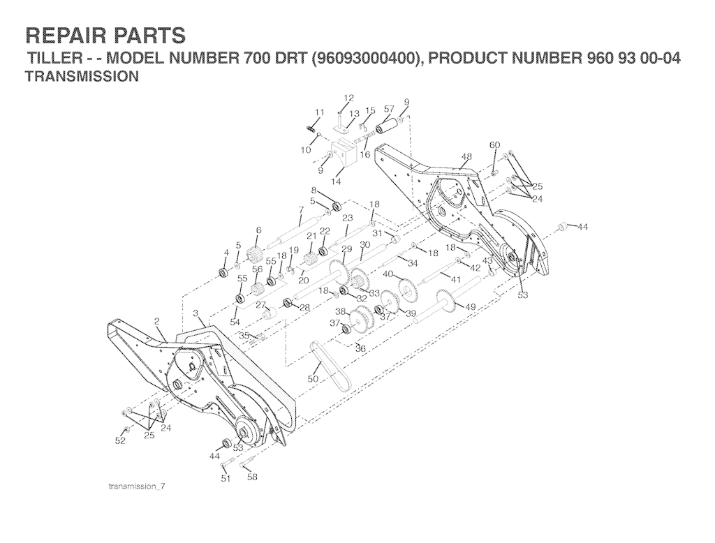 Explosionszeichnung Ersatzteile