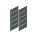 Vorschaubild Mollis Polsterpaneel Dunkelgrau  30x15 cm