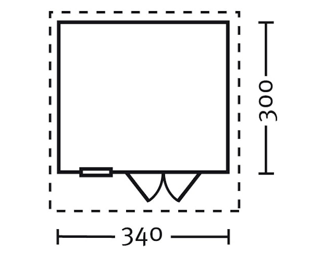 Skan Holz Gartenhaus Langesund - 45 mm