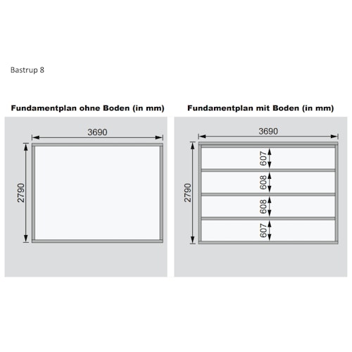 Karibu Woodfeeling Gartenhaus Bastrup 8 - 28 mm