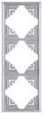 Vorschaubild Kopp Abdeckrahmen MALTA 3-fach silber