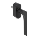 Vorschaubild Griffwerk Fenstergriff VAYA 261 LEAF LIGHT Graphitschwarz R 7x40