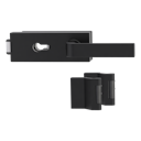 Vorschaubild Griffwerk PURISTO S -Graphitschwarz Ganzglastürbeschlagset -3-teiliger Bandsatz -mit Griff DESM GRAPH -GSC -PZ