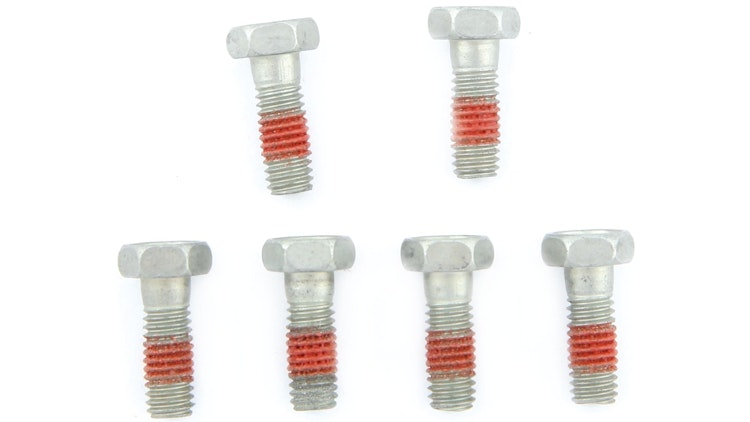 TRW Schraubensatz 6 Stück, M6x1, Schaftlänge 17 mm, Gesamtlänge 21 mm, Schraubensatz Innensechskant