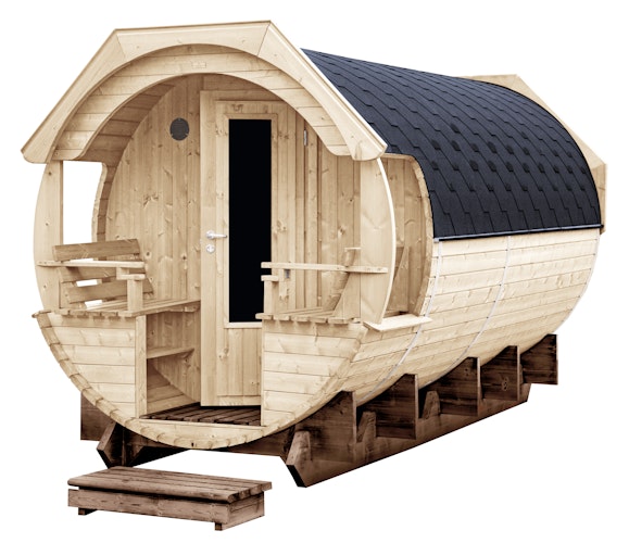 Wolff Finnhaus Premium Saunafass Svenja 1 naturbelassen