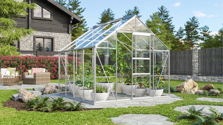 Vitavia Gewächshaus Merkur 6700 inkl. 2 Dachfenstern - 6,7 m²