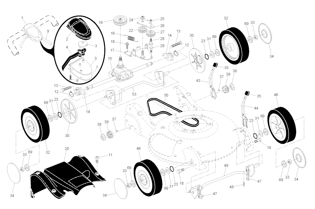 Explosionszeichnung Ersatzteile