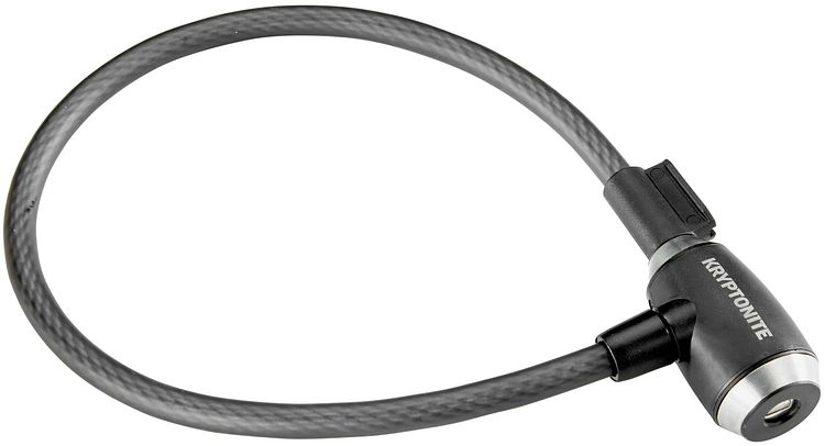 KRYPTONITE Kabelschloss Kryptoflex Key Cable 65 cm schwarz / grau