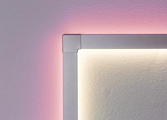 Paulmann LED Strip Profil Duo 90° Corner 2er Pack in Alu matt