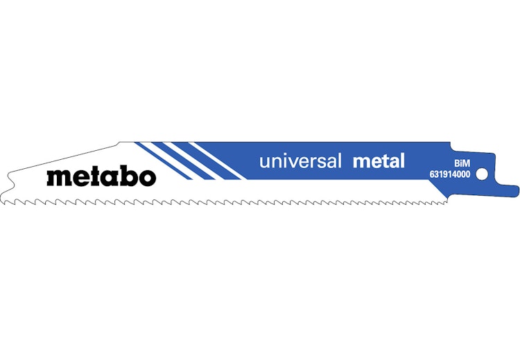 Metabo 2 Säbelsägeblätter "universal metal" 150 x 0,9 mmBiMprogressiv