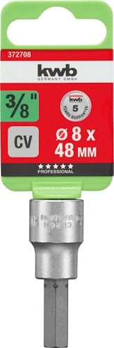 kwb Steckschl-Bit 3/8"x 8mm 6kt SB 372708