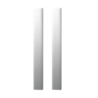 Griffwerk PURE SENSA -Edelstahl Optik Griffleisten-Paar -Sensat. -für Glas -350x40x7mm